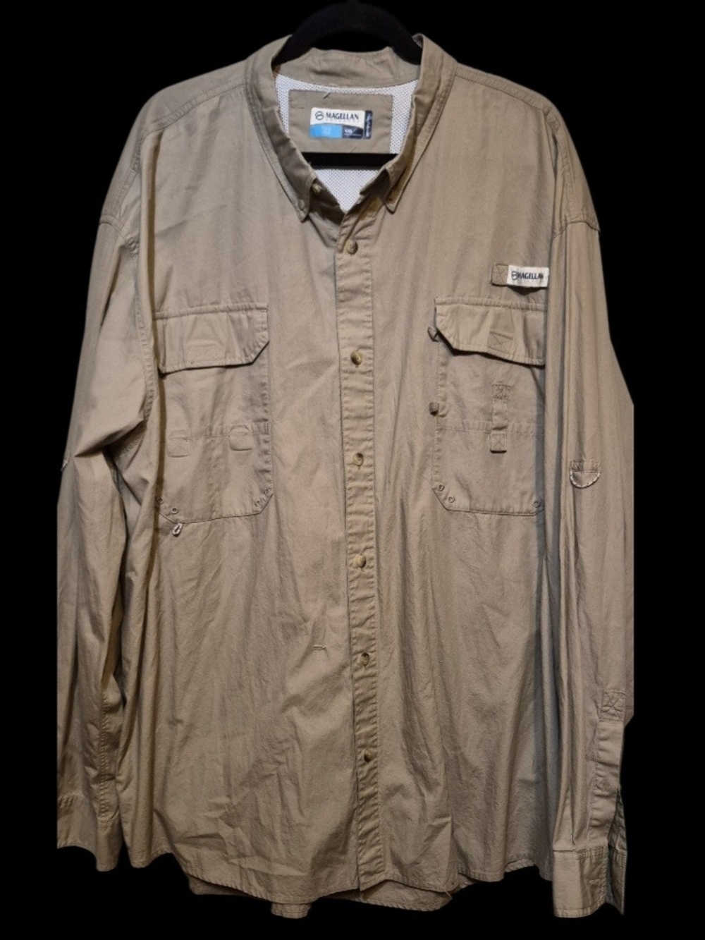 Magellan Outdoors Men's Khaki Long-Sleeve Field Jacket